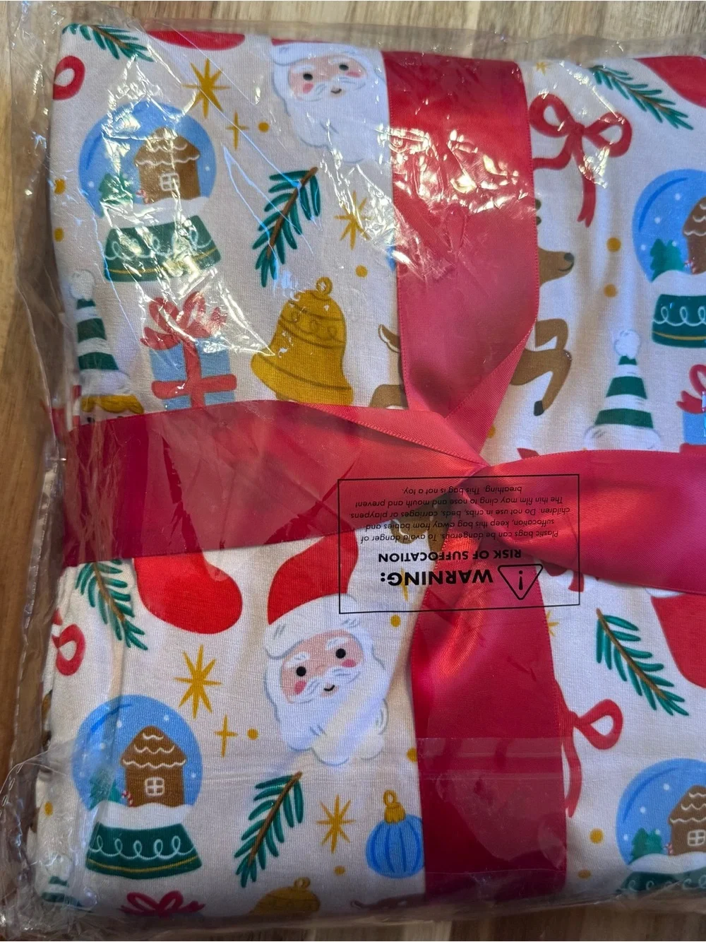 Bamboo Blanket Christmas Santa & Holiday Print 50x50 NEW